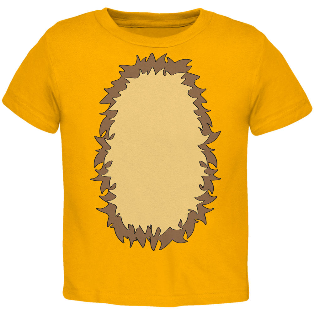 Halloween Lion Costume Toddler T Shirt Toddler T-Shirts Old Glory 2T Gold