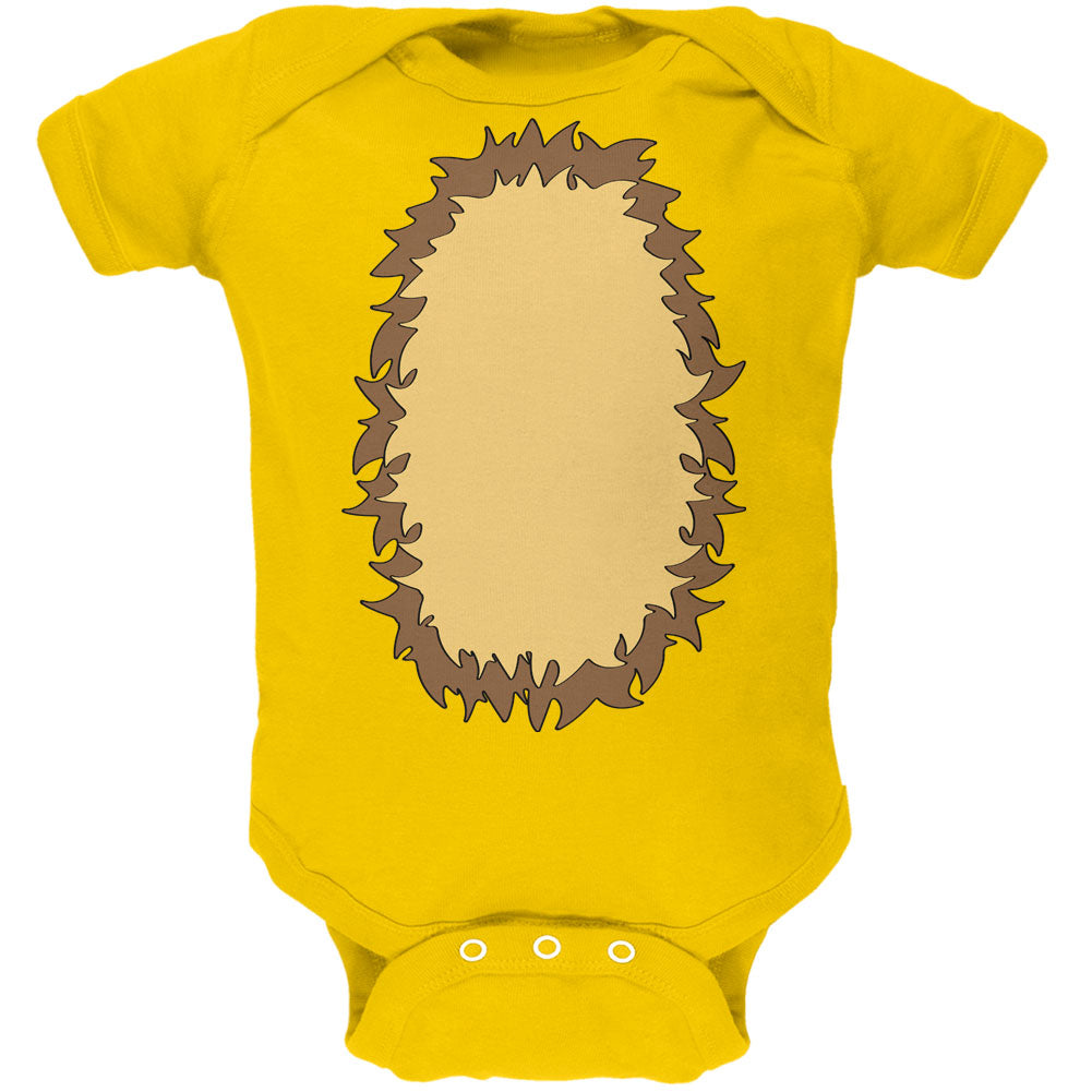 Halloween Lion Costume Soft Baby One Piece Baby One Piece Old Glory 12-18M Yellow