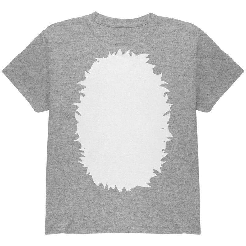 Halloween Raccoon Costume Youth T Shirt Youth T-Shirts Old Glory YLG Heather Grey