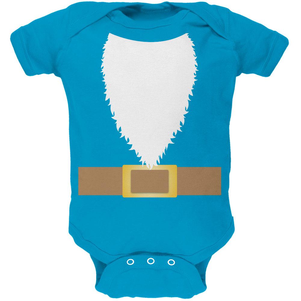 Halloween Lawn Gnome Costume Soft Baby One Piece Baby One Piece Old Glory 12MO Turquoise