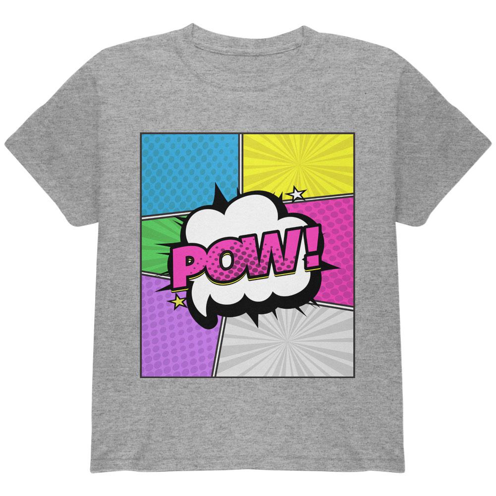 Halloween Pop Art Costume Youth T Shirt Youth T-Shirts Old Glory LG Heather
