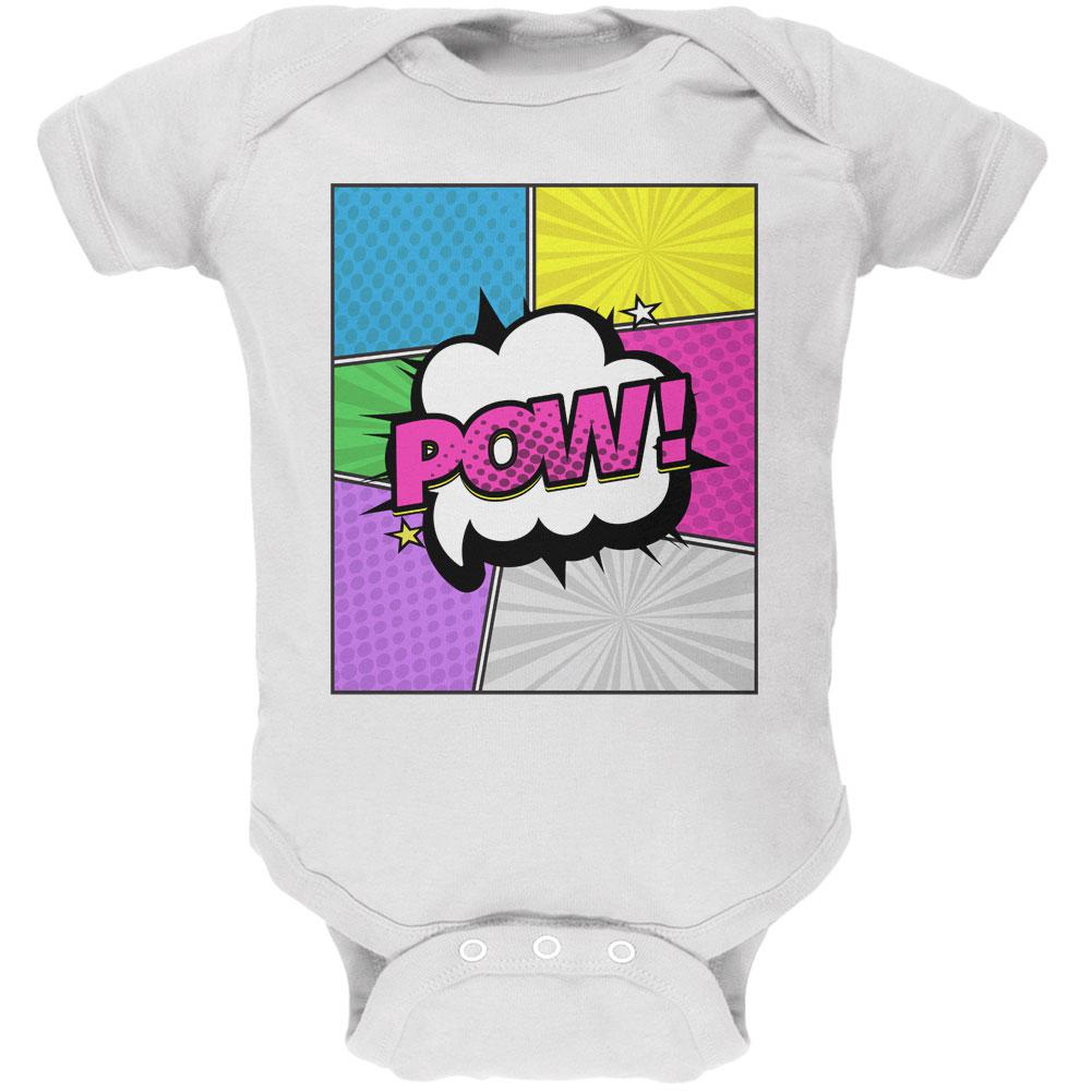 Halloween Pop Art Costume Soft Baby One Piece Baby One Piece Old Glory 12MO White