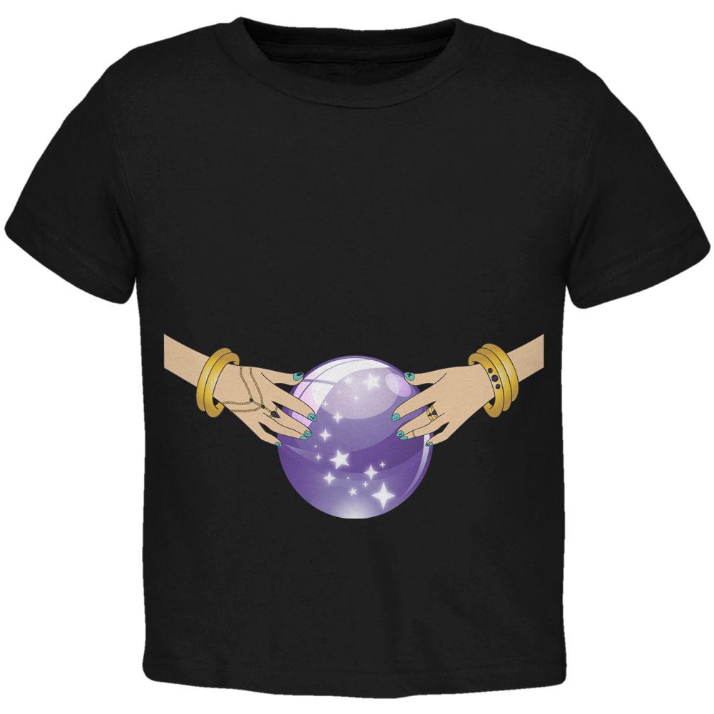 Halloween Fortune Teller Costume Gypsy Toddler T Shirt Toddler T-Shirts Old Glory 2T Black