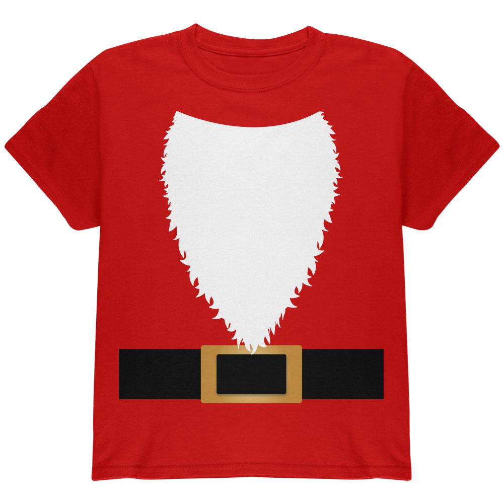 Halloween Santa Claus Costume Youth T Shirt Youth T-Shirts Old Glory LG Red