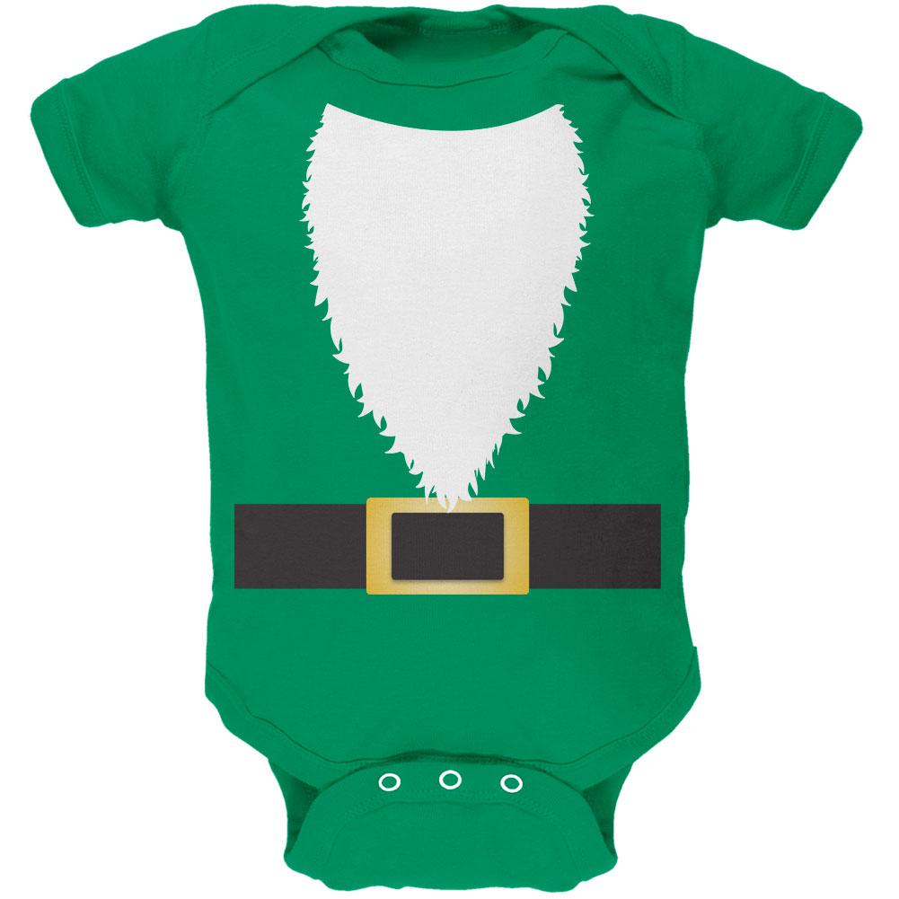 Halloween Lawn Gnome Costume Green Soft Baby One Piece Baby One Piece Old Glory 0-3M Kelly Green