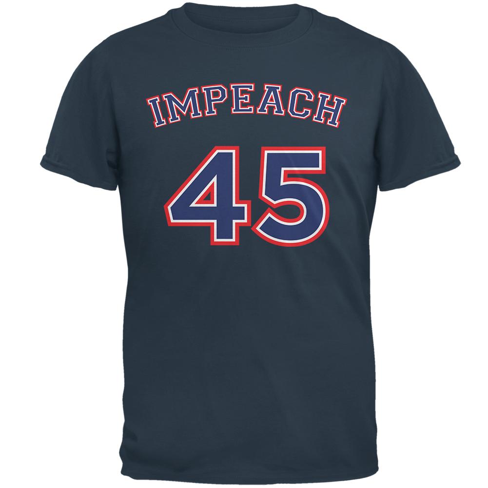 Impeach 45 45th President Donald Trump Mens T Shirt Men's T-Shirts Old Glory LG Denim