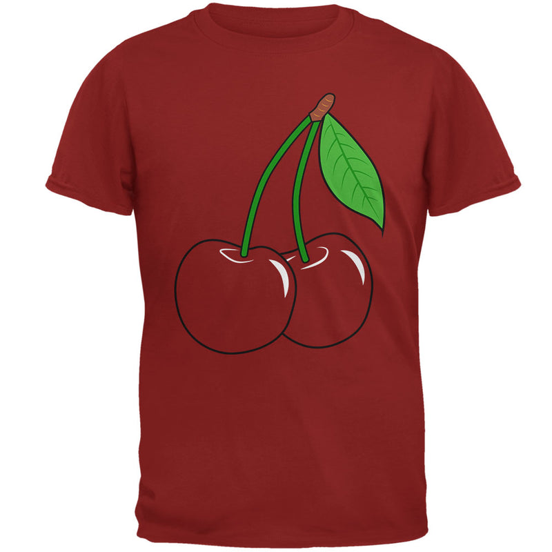 Halloween Fruit Cherry Costume Mens T Shirt Men's T-Shirts Old Glory 3XL Cardinal Red