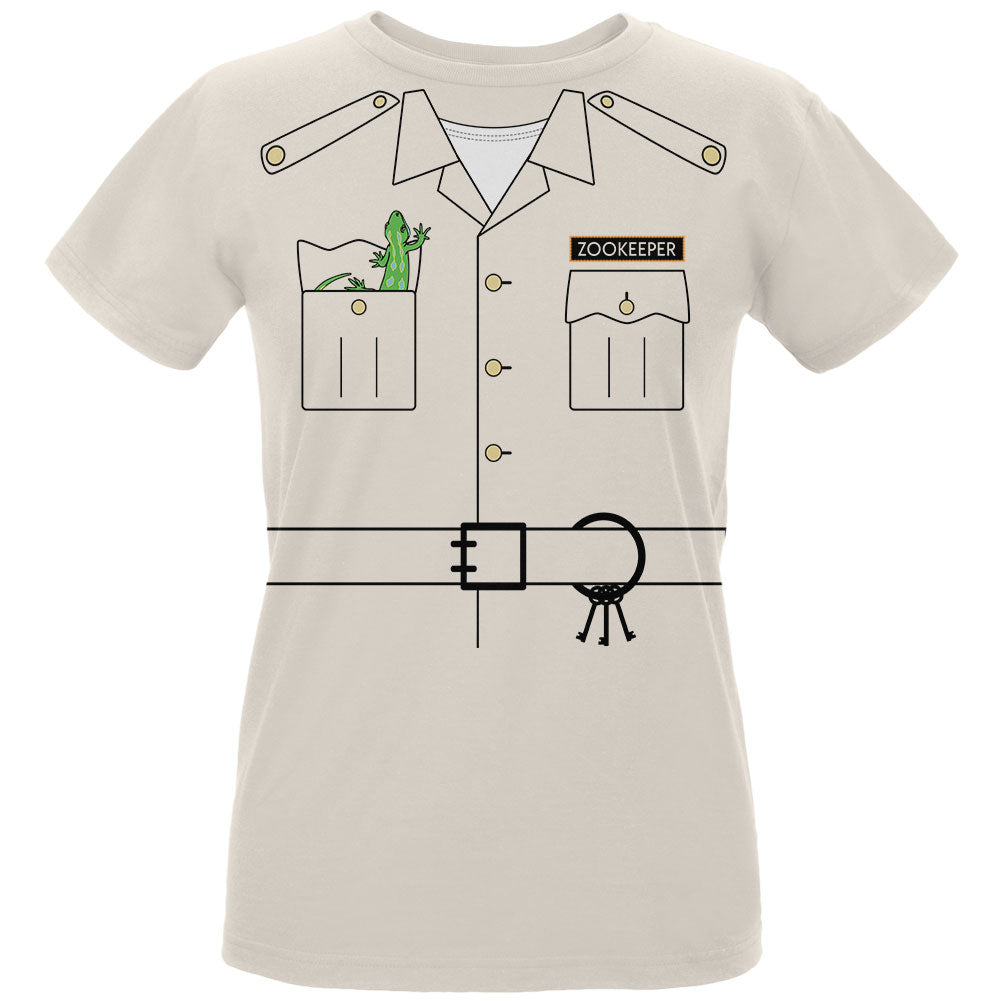 Old Glory Halloween Zookeeper Costume Womens T Shirt Women's T-Shirts Old Glory XL Natural