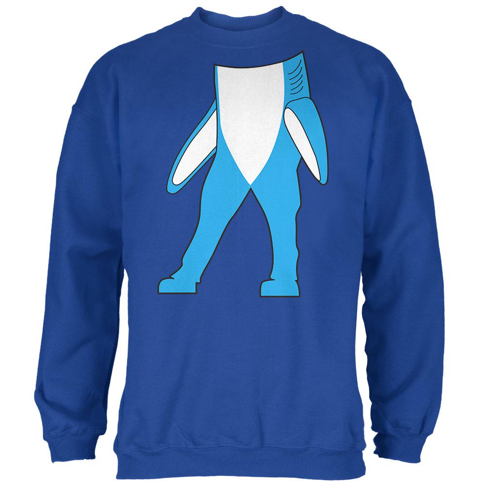 Halloween Left Shark Body Costume Mens Sweatshirt Men's Sweatshirts Old Glory 2XL Royal