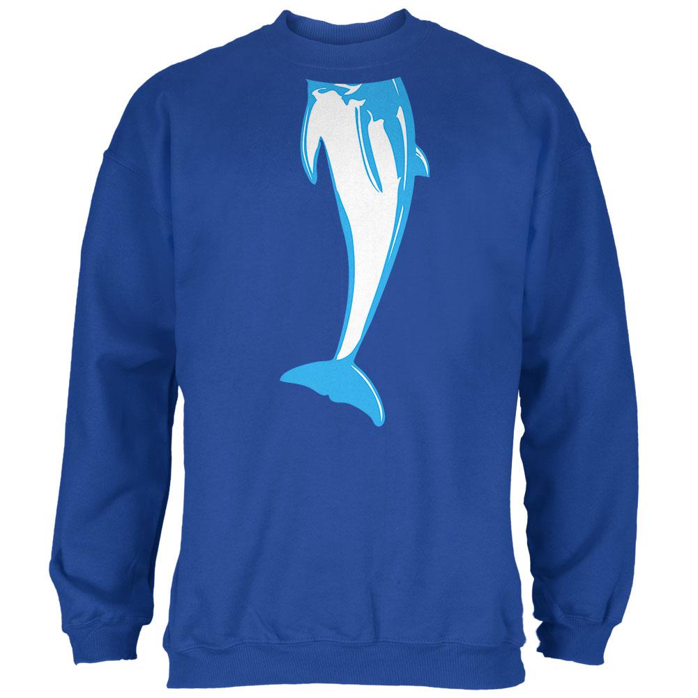 Halloween Dolphin Body Costume Mens Sweatshirt Men's Sweatshirts Old Glory 2XL Royal
