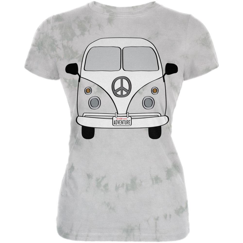 Halloween Travel Bus Costume Camper Adventure Juniors Premium Soft T Shirt Juniors T-Shirts Old Glory 2XL Soft Green Triblend