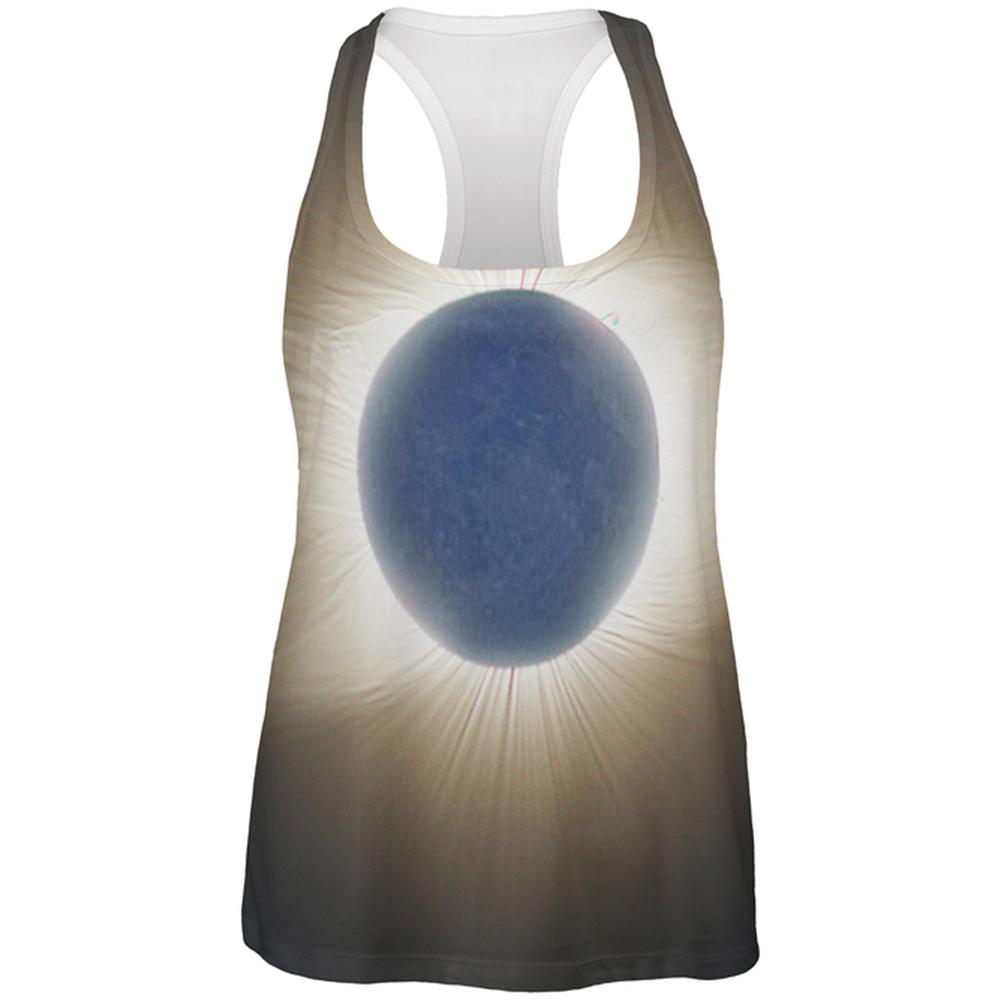 Crown of the Sun Solar Eclipse 2017 All Over Womens Work Out Tank Top Women's Tank Tops Old Glory 2XL Multi