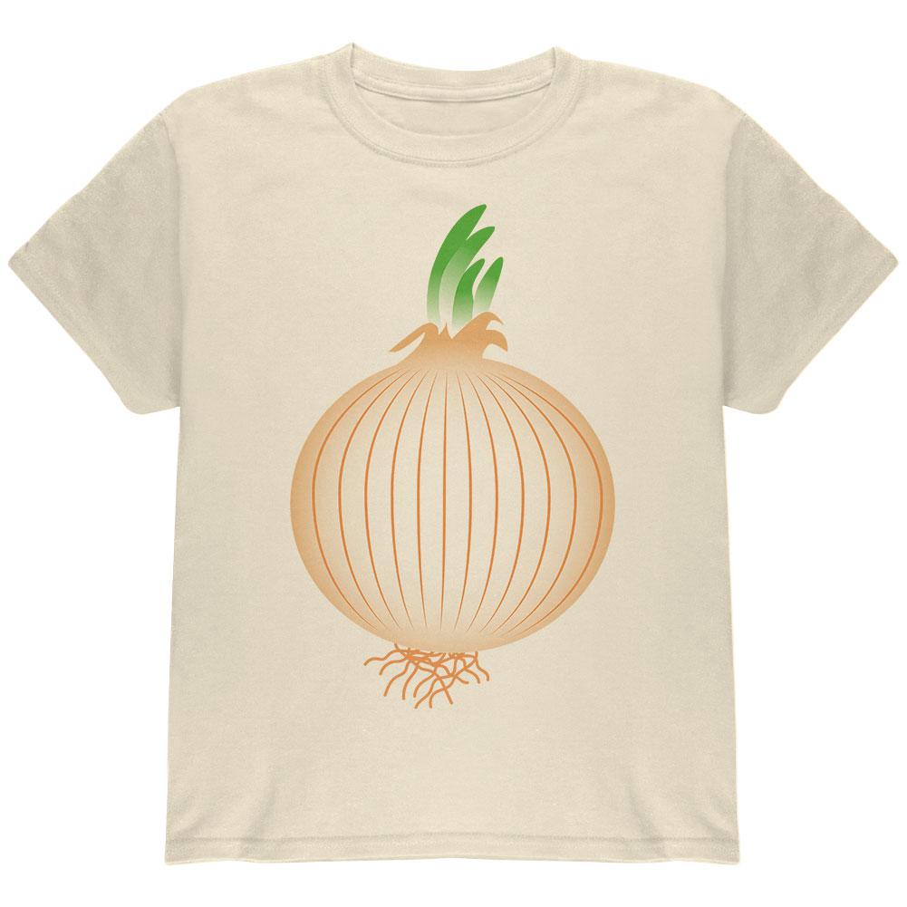 Halloween Vegetable Yellow Onion Costume Youth T Shirt Youth T-Shirts Old Glory LG Natural