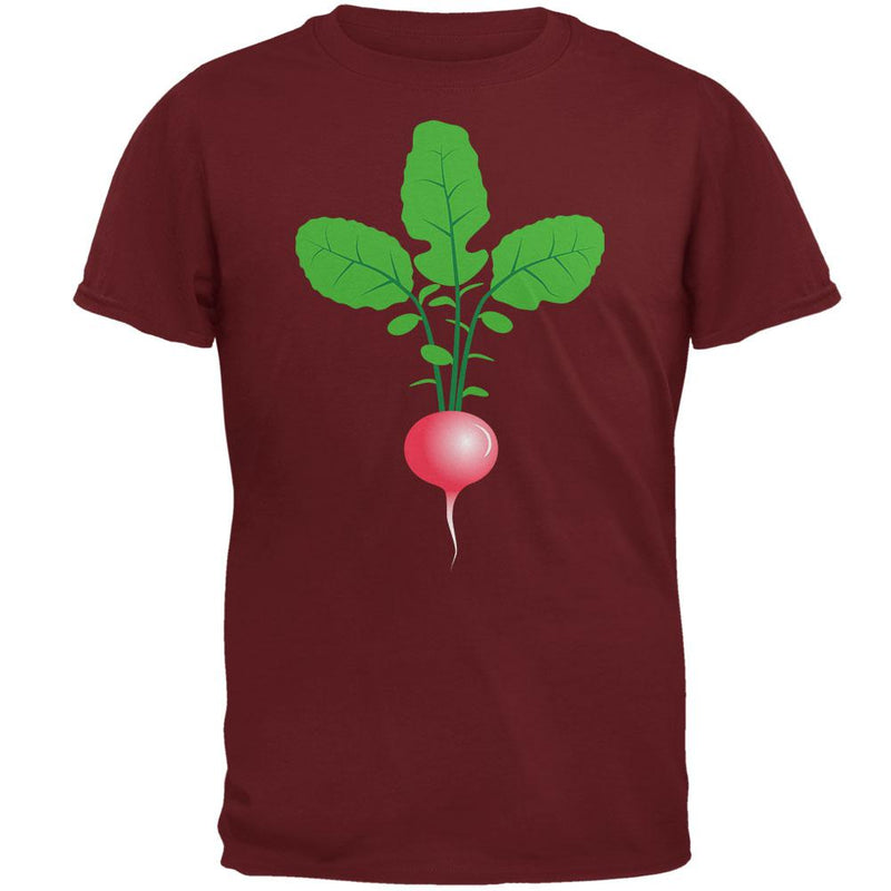 Halloween Vegetable Radish Costume Mens T Shirt Men's T-Shirts Old Glory 2XL Garnet Red