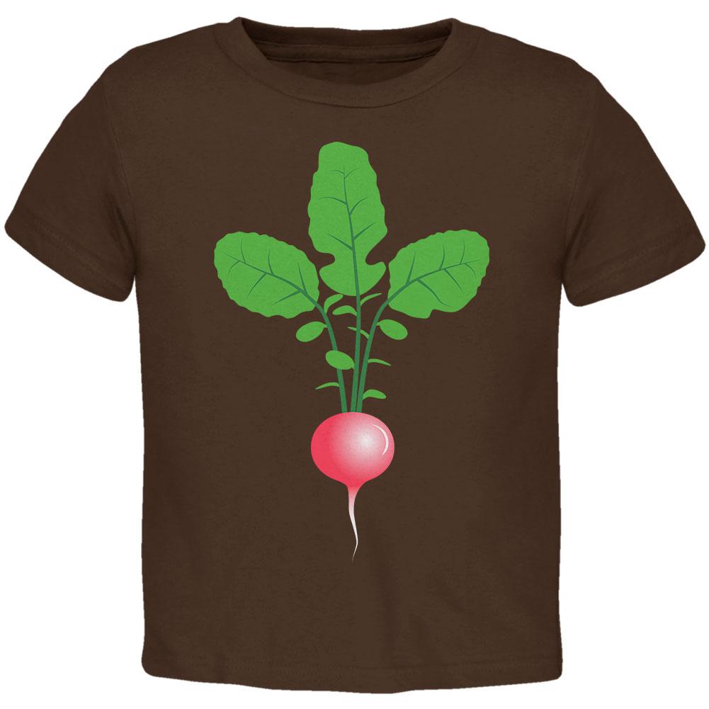 Halloween Vegetable Radish Costume Toddler T Shirt Toddler T-Shirts Old Glory 2T Brown