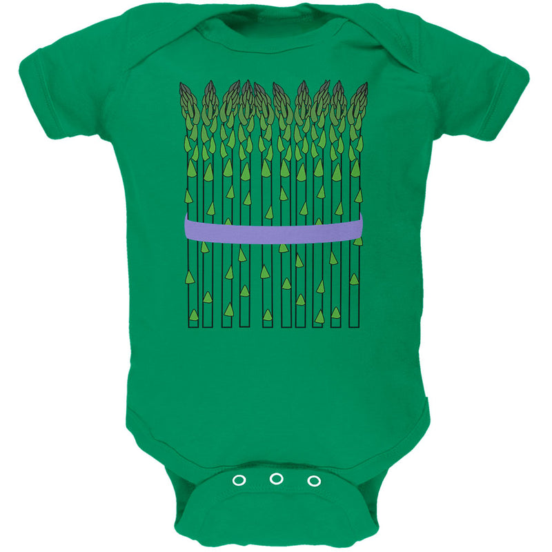 Halloween Vegetable Asparagus Costume Soft Baby One Piece Baby One Piece Old Glory 18MO Kelly Green