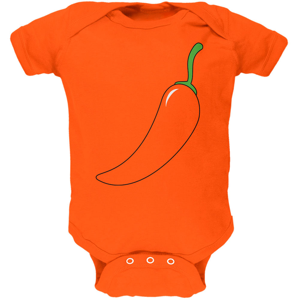 Halloween Chili Pepper Costume of Cinco de Mayo Soft Baby One Piece Baby One Piece Old Glory 24MO Orange