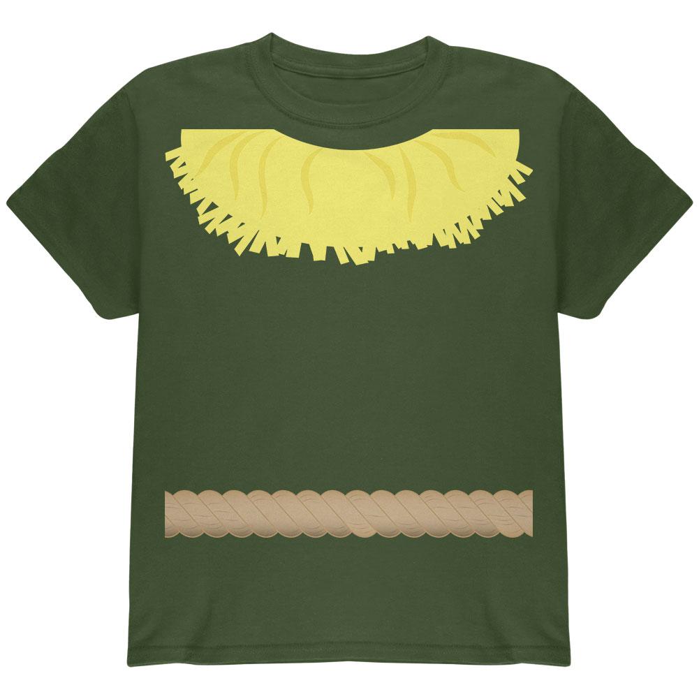 Halloween Scarecrow Costume Youth T Shirt Youth T-Shirts Old Glory LG Military Green