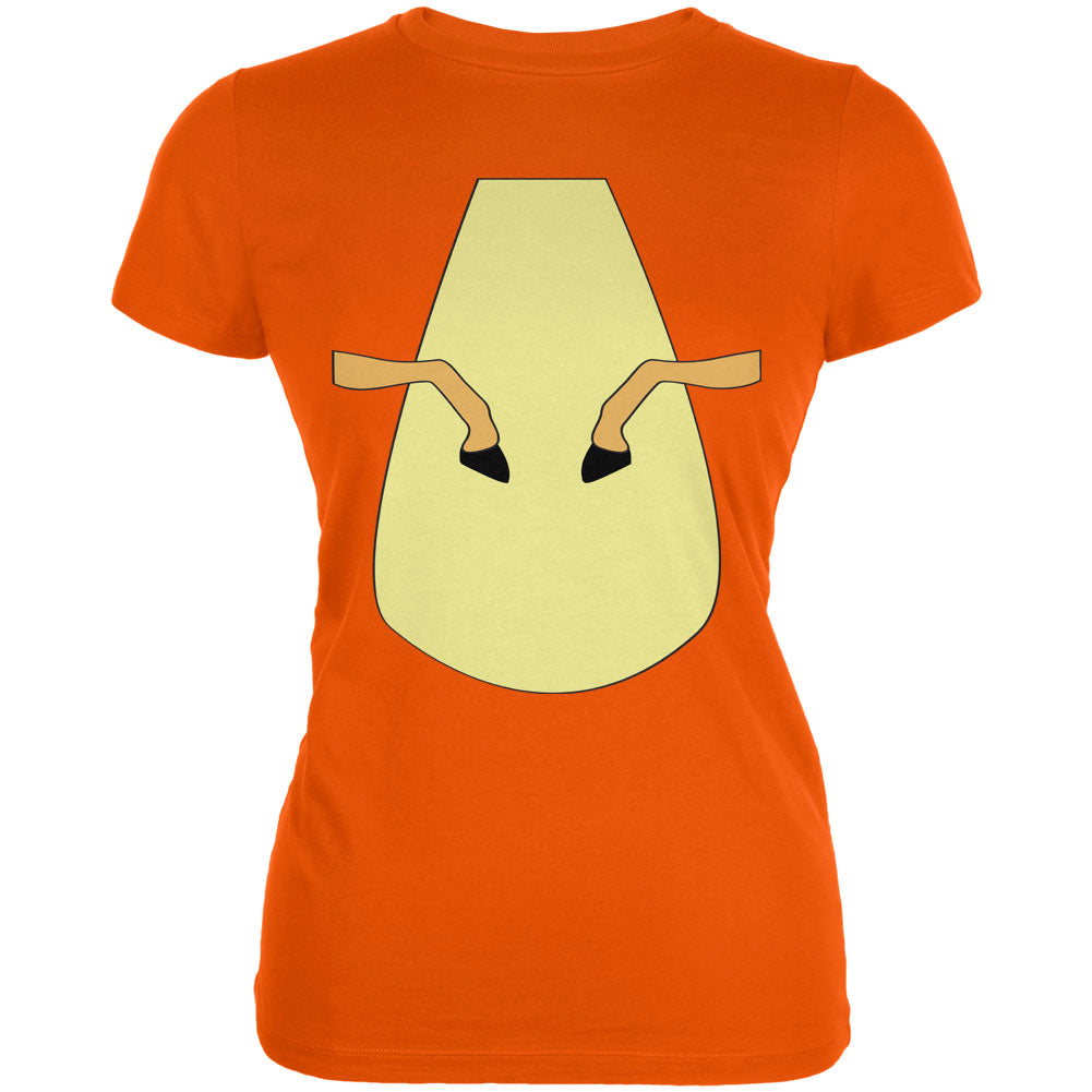 Halloween Magical Pony Costume Orange Juniors Soft T Shirt Juniors T-Shirts Old Glory 2XL Orange