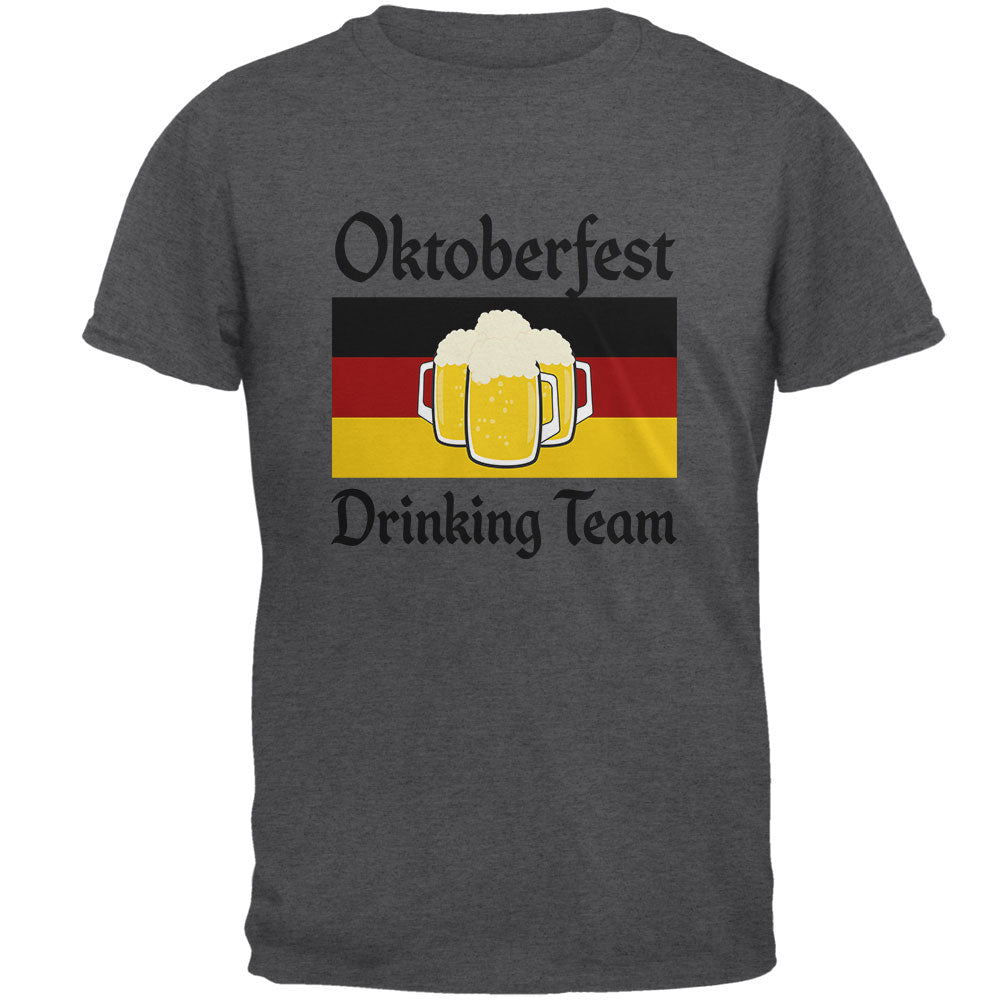 Oktoberfest Drinking Team Flag German Beer Mens T Shirt Men's T-Shirts Old Glory 4XL Dark Heather
