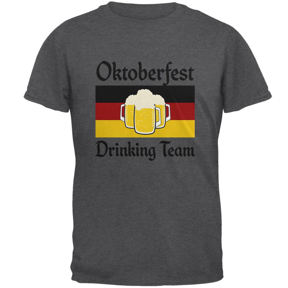 Oktoberfest Drinking Team Flag German Beer Mens T Shirt Men's T-Shirts Old Glory 2XL Dark Heather