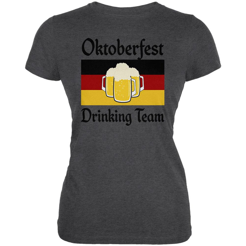 Oktoberfest Drinking Team Flag German Beer Juniors Soft T Shirt Juniors T-Shirts Old Glory 2XL Deep Heather