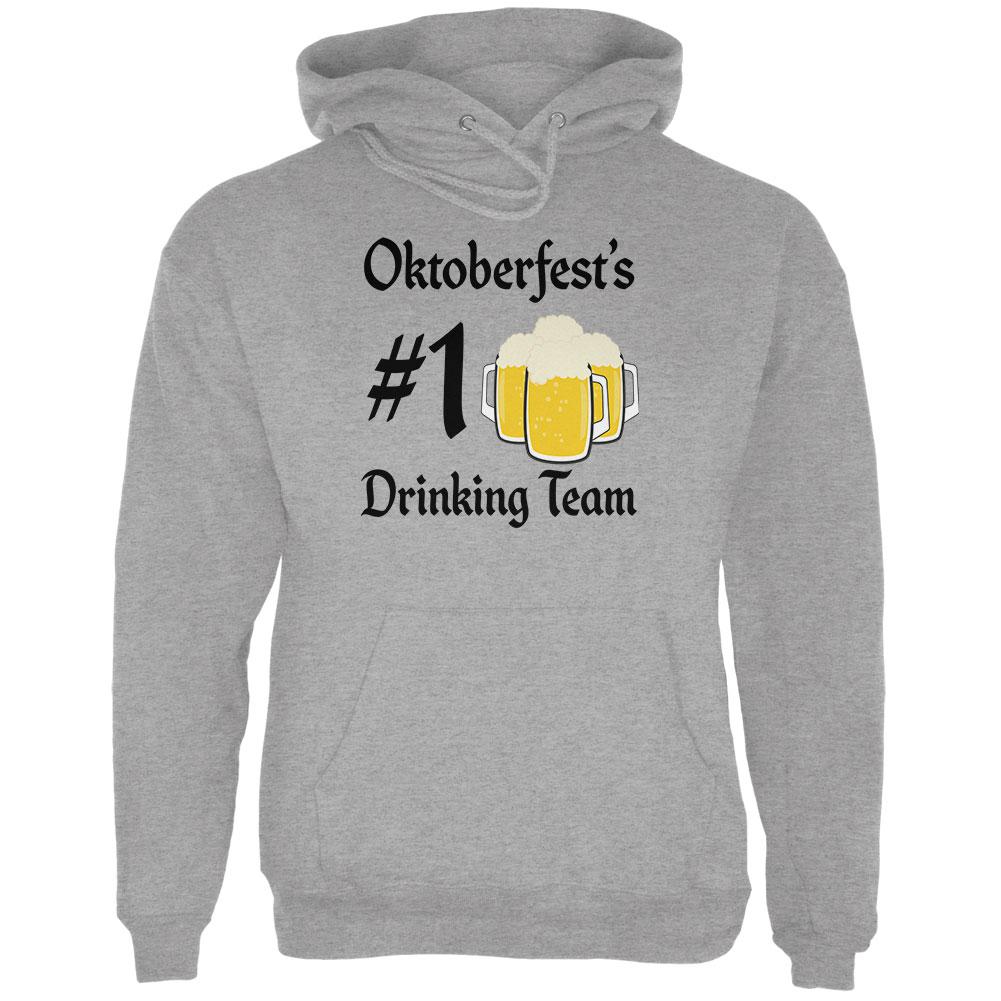 Oktoberfest Number 1 Drinking Team German Beer Mens Hoodie Men's Hoodies Old Glory 2XL Storm Grey