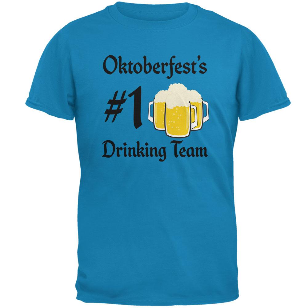 Oktoberfest Number 1 Drinking Team German Beer Mens T Shirt Men's T-Shirts Old Glory 2XL Sapphire