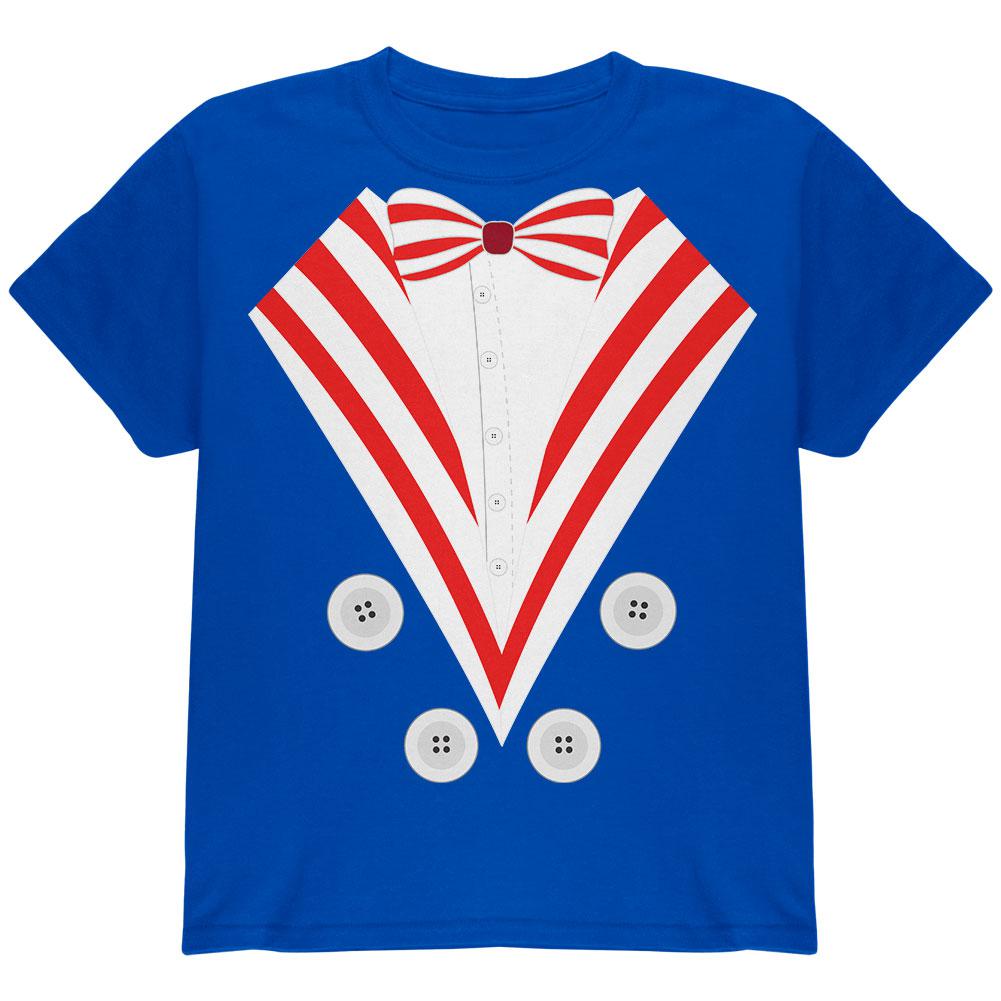 Halloween Uncle Sam Costume Youth T Shirt Youth T-Shirts Old Glory LG Royal