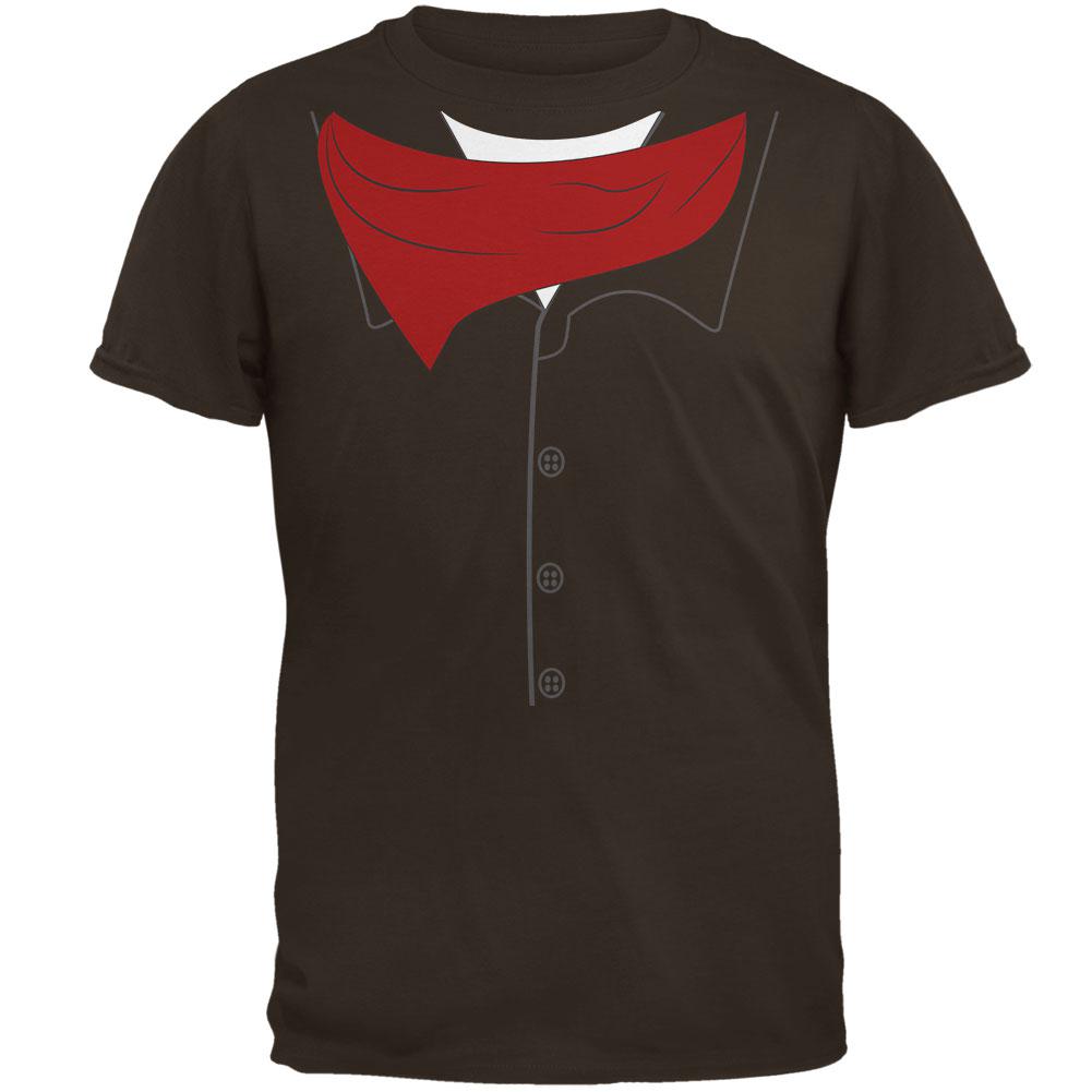 Halloween Cowboy Gunslinger Costume Mens T Shirt Men's T-Shirts Old Glory 2XL Brown