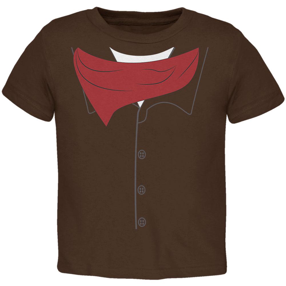 Halloween Cowboy Gunslinger Costume Toddler T Shirt Toddler T-Shirts Old Glory 2T Brown