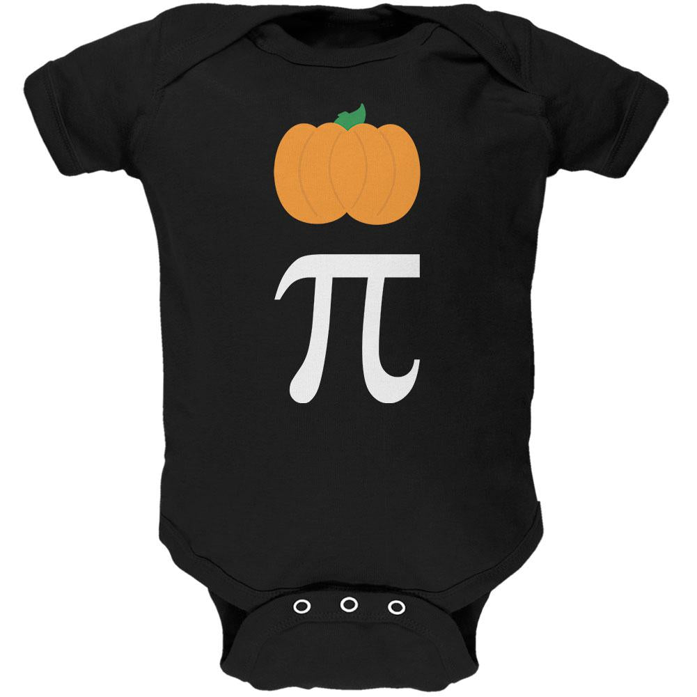 Halloween Math Pi Costume Pumpkin Day Soft Baby One Piece Baby One Piece Old Glory 0-3M Black