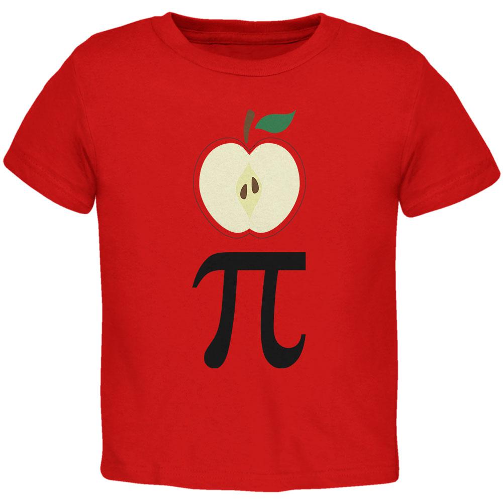 Halloween Math Pi Costume Apple Day Toddler T Shirt Toddler T-Shirts Old Glory 2T Red