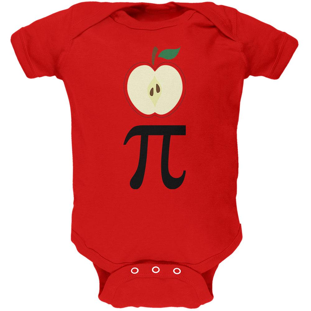 Halloween Math Pi Costume Apple Day Soft Baby One Piece Baby One Piece Old Glory 0-3M Red