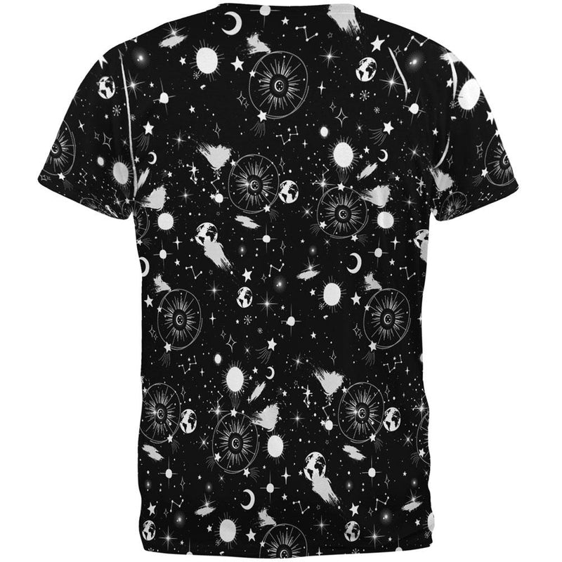 Halloween Galaxy Astronomy Pattern All Over Mens T Shirt Men's T-Shirts Old Glory