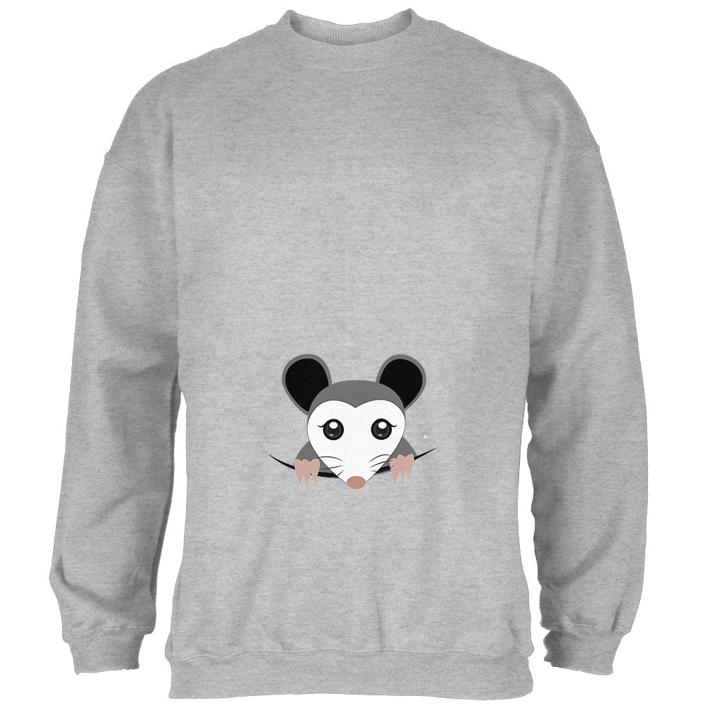 Halloween Peeking Possum Costume Mens Sweatshirt Men's Sweatshirts Old Glory 2XL Heather