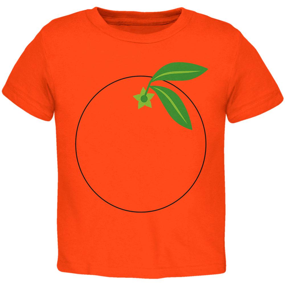 Halloween Fruit Orange Costume Toddler T Shirt Toddler T-Shirts Old Glory 2T Orange