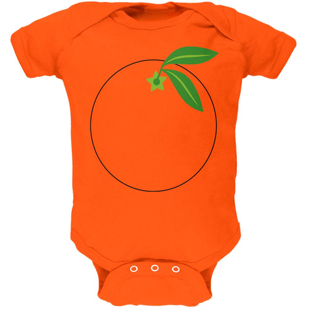 Halloween Fruit Orange Costume Soft Baby One Piece Baby One Piece Old Glory 0-3M Orange