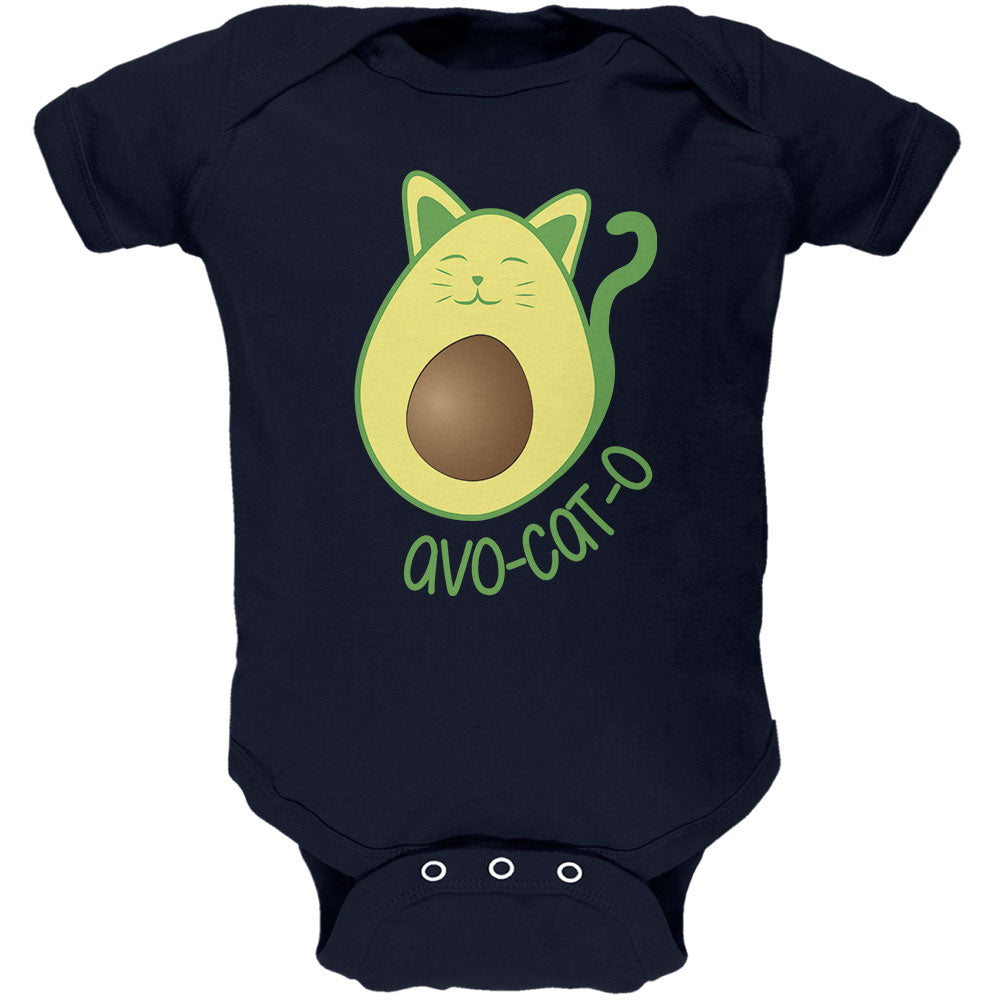 Avocado Cat Avocato Soft Baby One Piece Baby One Piece Old Glory 0-3M Navy