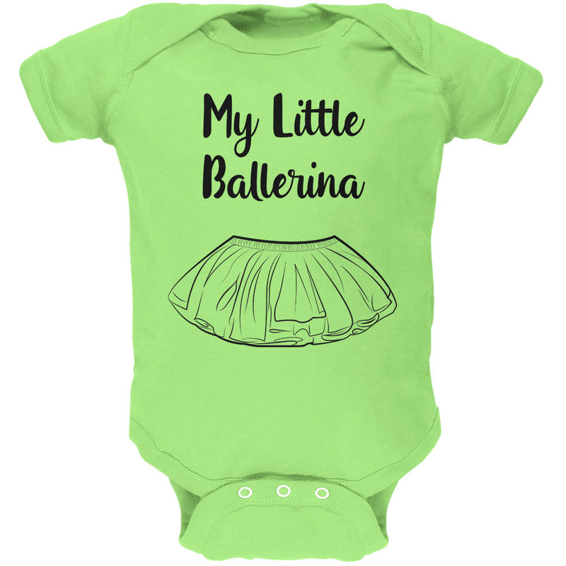 My Little Ballerina Soft Baby One Piece Baby One Piece Old Glory 0-3M Green
