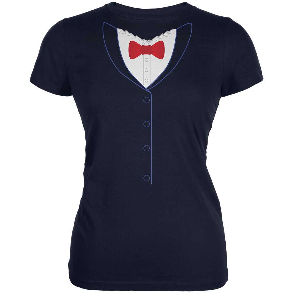 Halloween English British Nanny Costume Juniors Soft T Shirt Juniors T-Shirts Old Glory 2XL Navy