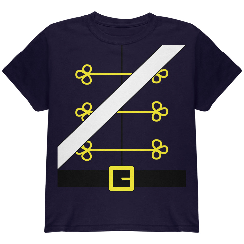 Christmas Toy Soldier Nutcracker Costume Youth T Shirt Youth T-Shirts Old Glory YLG Navy