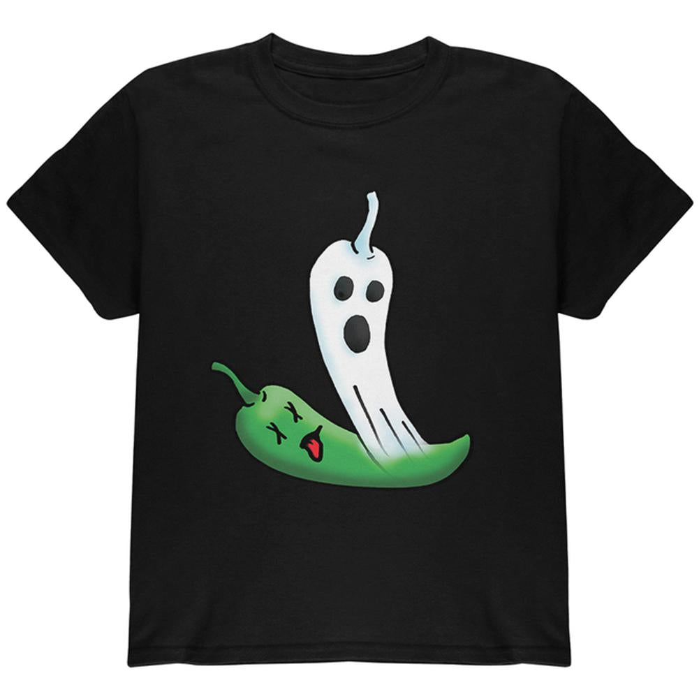 Halloween The Ghost Pepper of Cinco De Mayo Youth T Shirt Youth T-Shirts Old Glory LG Black