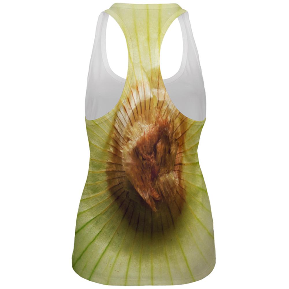 Halloween Yellow Sweet Onion Costume All Over Womens Work Out Tank Top Women's Tank Tops Old Glory