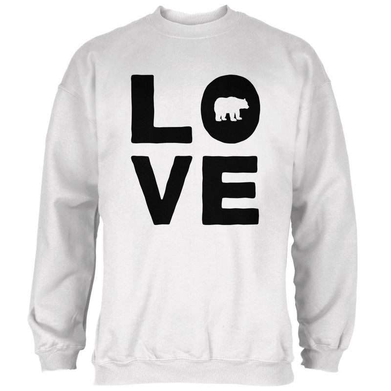 Autumn Bear Love Mens Sweatshirt Men's Sweatshirts global 2XL White