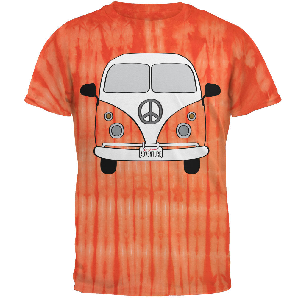 Halloween Travel Bus Costume Camper Adventure Mens T Shirt Men's T-Shirts Old Glory SM Bamboo Orange Tie Dye