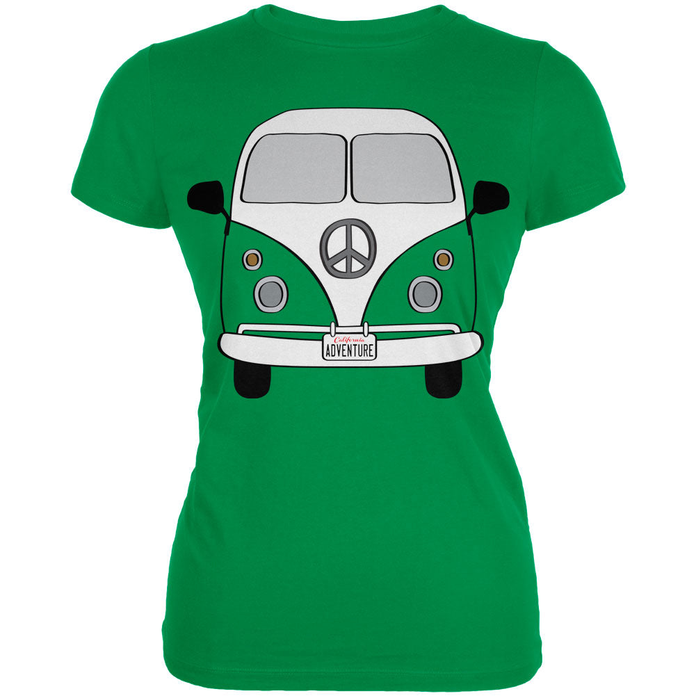 Halloween Travel Bus Costume Camper Adventure Juniors Soft T Shirt Juniors T-Shirts Old Glory 2XL Irish Green