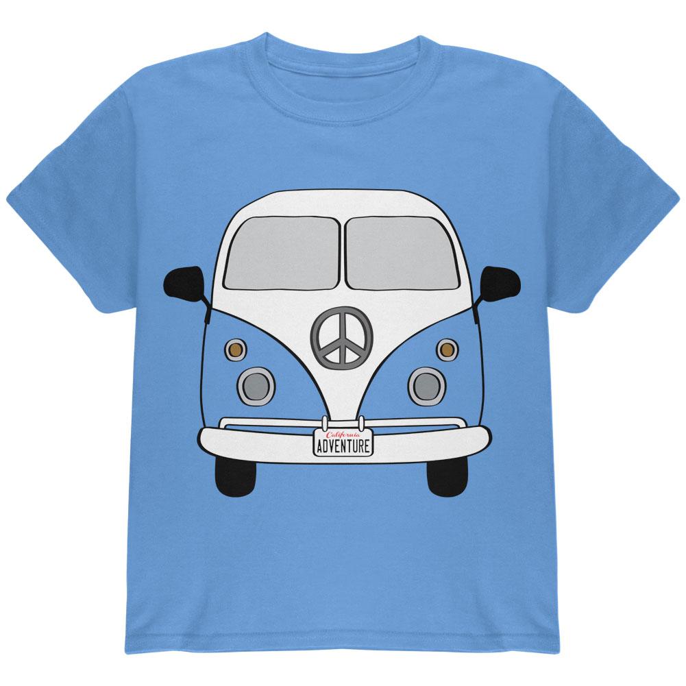 Halloween Travel Bus Costume Camper Adventure Youth T Shirt Youth T-Shirts Old Glory LG Carolina Blue