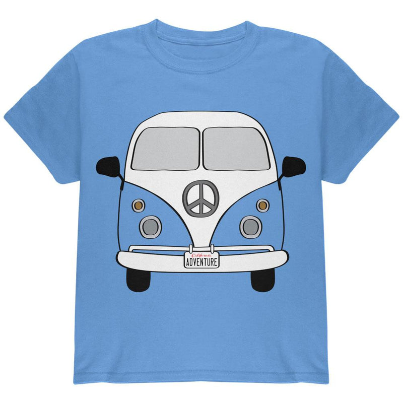 Halloween Travel Bus Costume Camper Adventure Youth T Shirt Youth T-Shirts Old Glory LG Carolina Blue