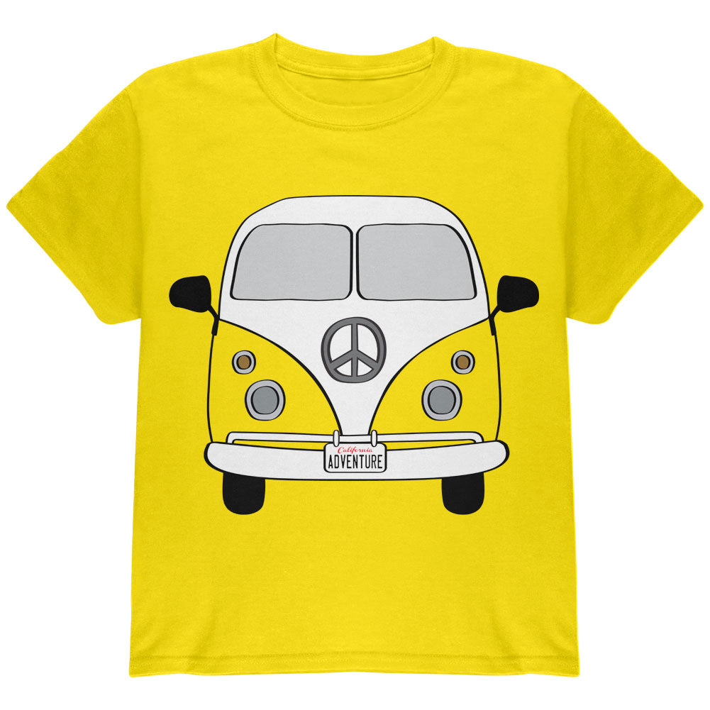 Halloween Travel Bus Costume Camper Adventure Youth T Shirt Youth T-Shirts Old Glory YXS Yellow